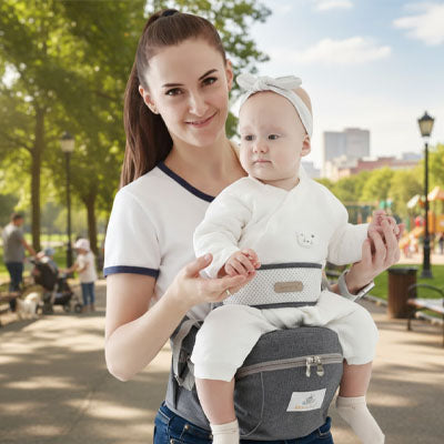 porte bebe maman bébé heureux harmonie gris