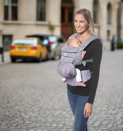 porte bébé maman bébé promenade breathbabybag mauve lavande