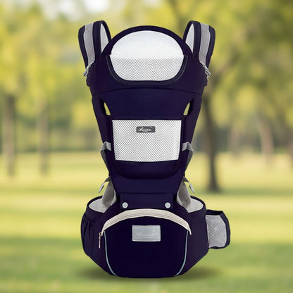 porte bebe modèle ergonomic bleu foncé