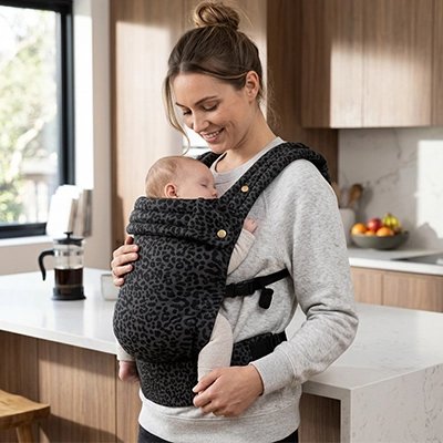 Porte bébé voyage avec double bretelle ajustable