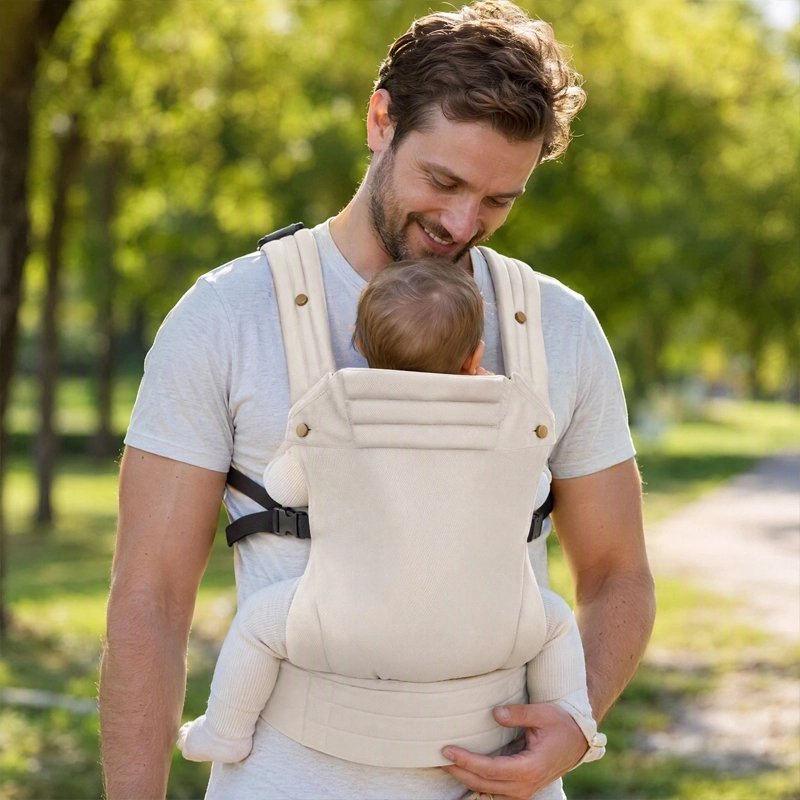 porte bébé voyage beige pratique pour promenade