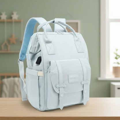 sac à dos à langer angle latéral purely bleu