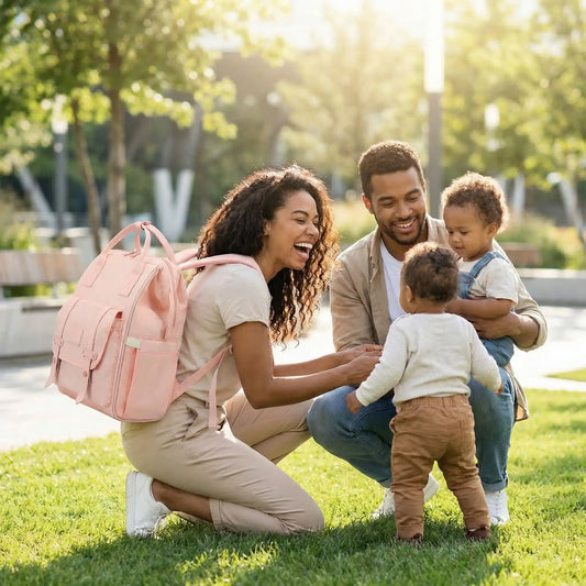 sac à dos à langer sortie familiale purely rose