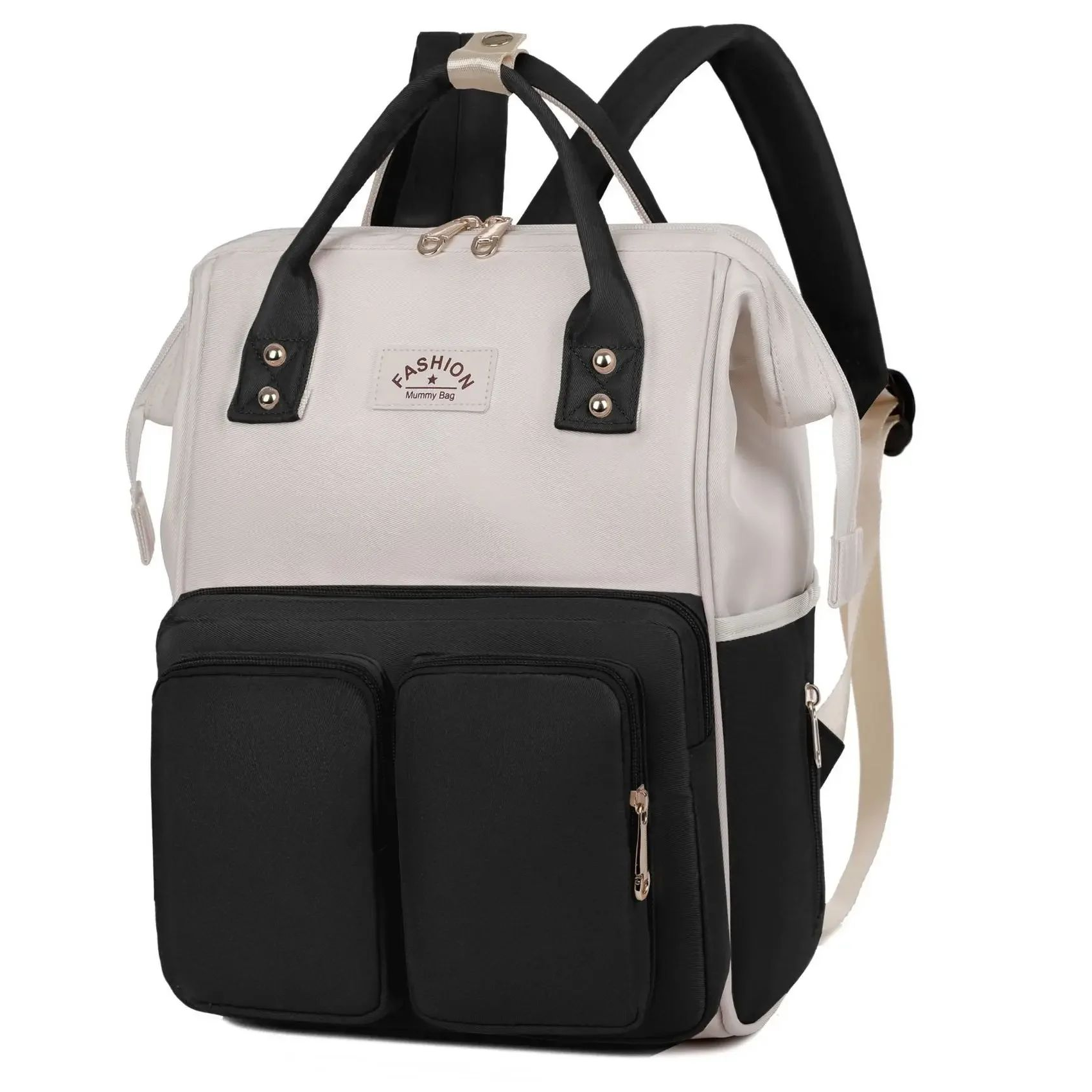 sac à dos à langer vue latérale mamaluxe noir