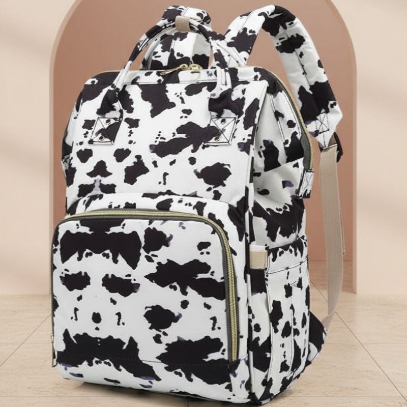 sac a langer a dos vue inclinée savane vache