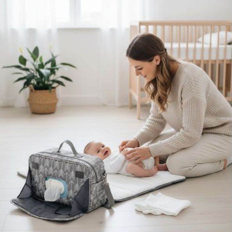sac à langer babybag flèche avec compartiment isotherme