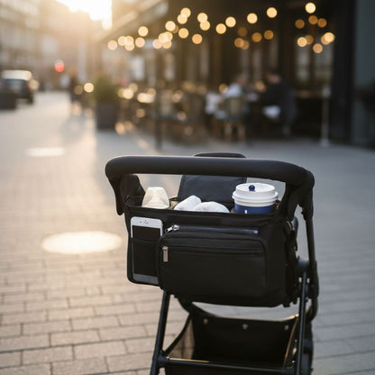 sac à langer noir pratique pour poussette nomado