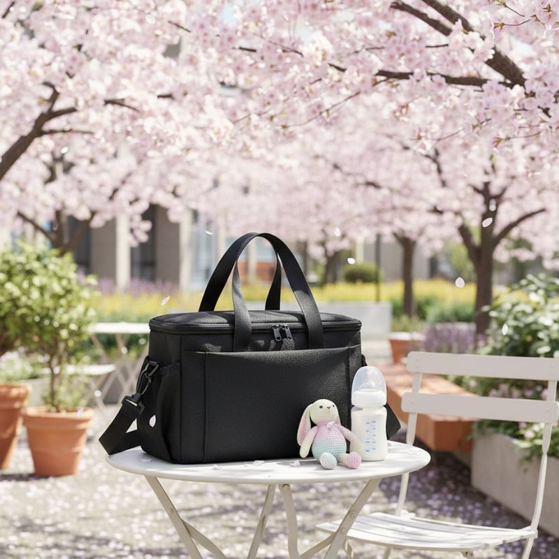 sac à langer noir vu de profil ergobaby
