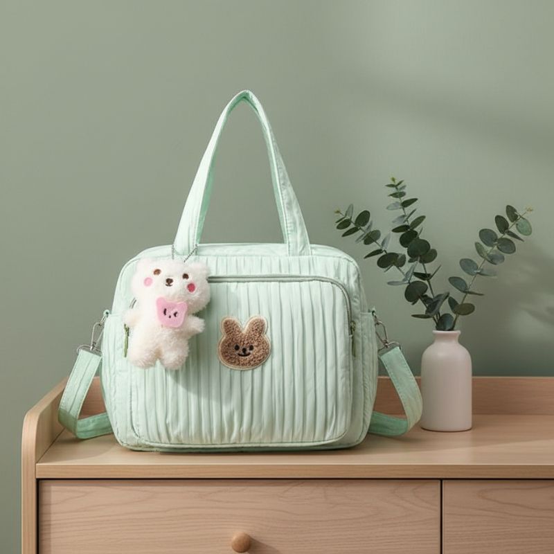 sac à langer prestige vert avec bandoulière