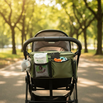 sac à langer vert pratique pour poussette nomado