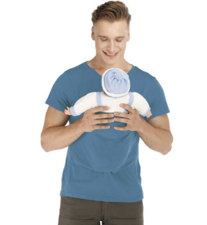 t shirt de portage doux lien bleu