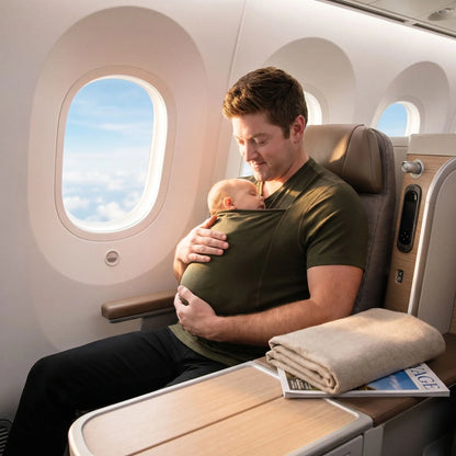 t shirt de portage doux lien papa bebe avion